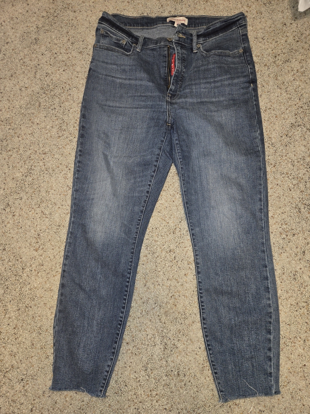 Lucky Brand Light Blue Straight Leg Jeans Cutoffs